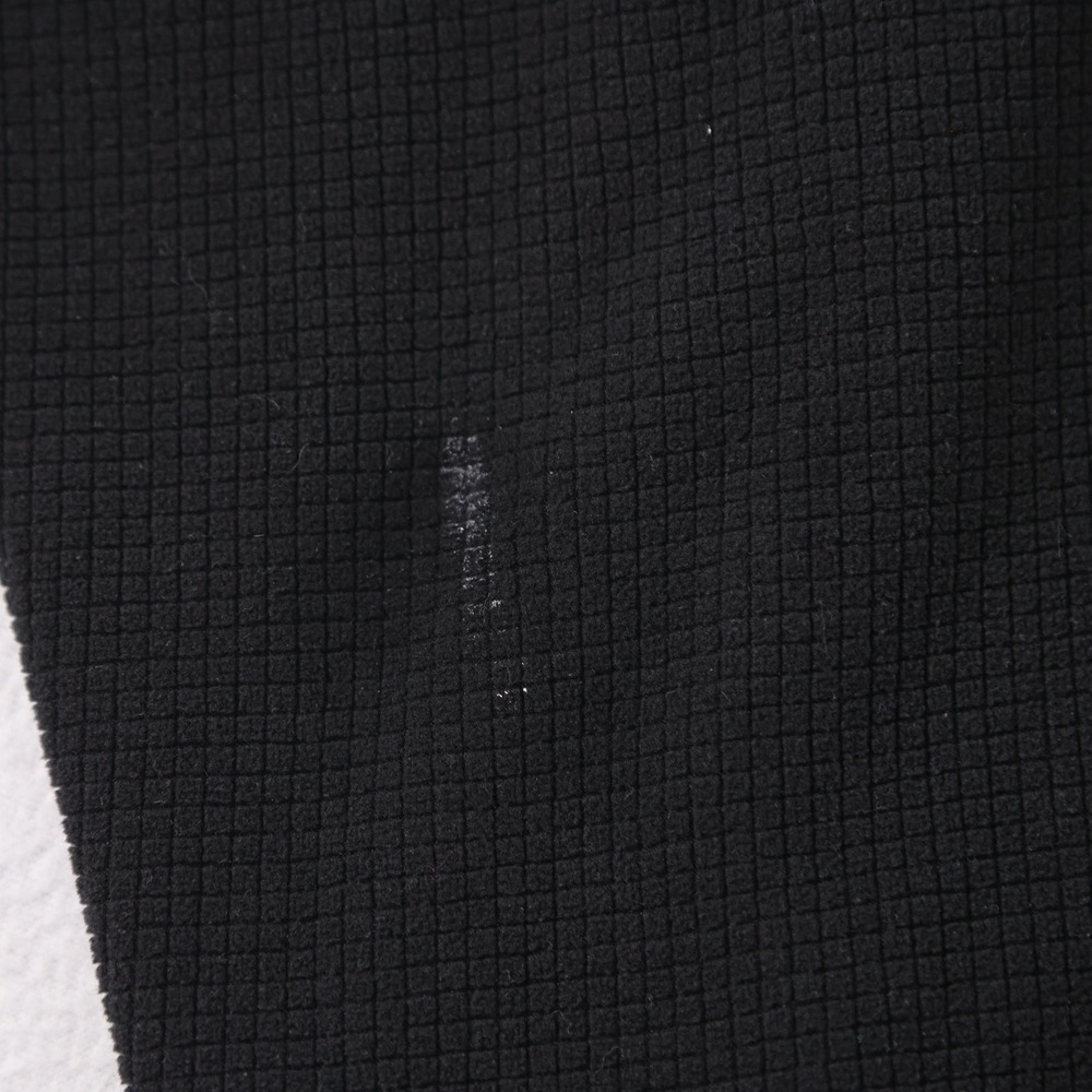 Starter Mens Black Grid Fleece 1/4 Zip Pullover Jacket Size Large L Mock Neck - Picture 4 of 10